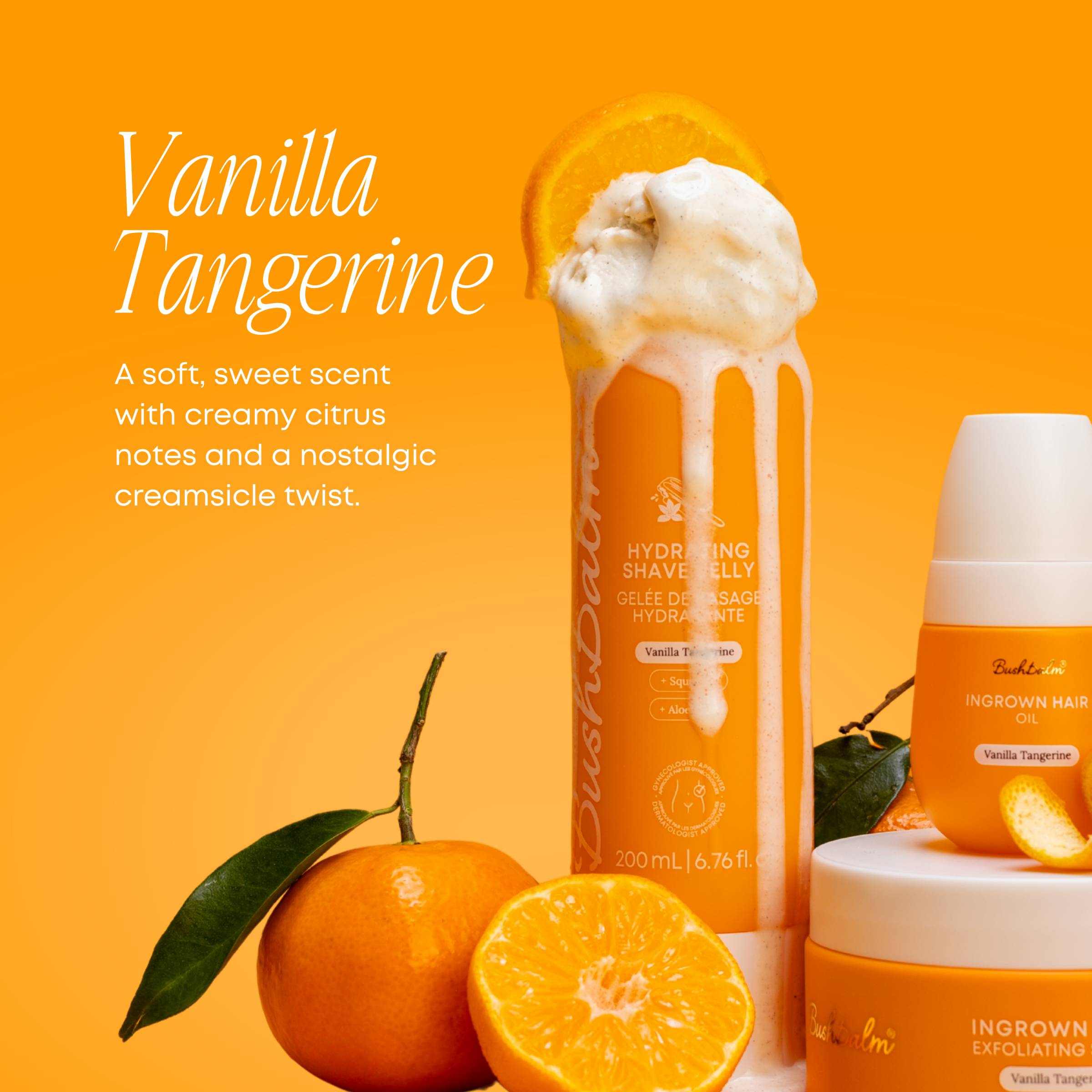 Vanilla Tangerine 3 Step Smooth Shave Routine