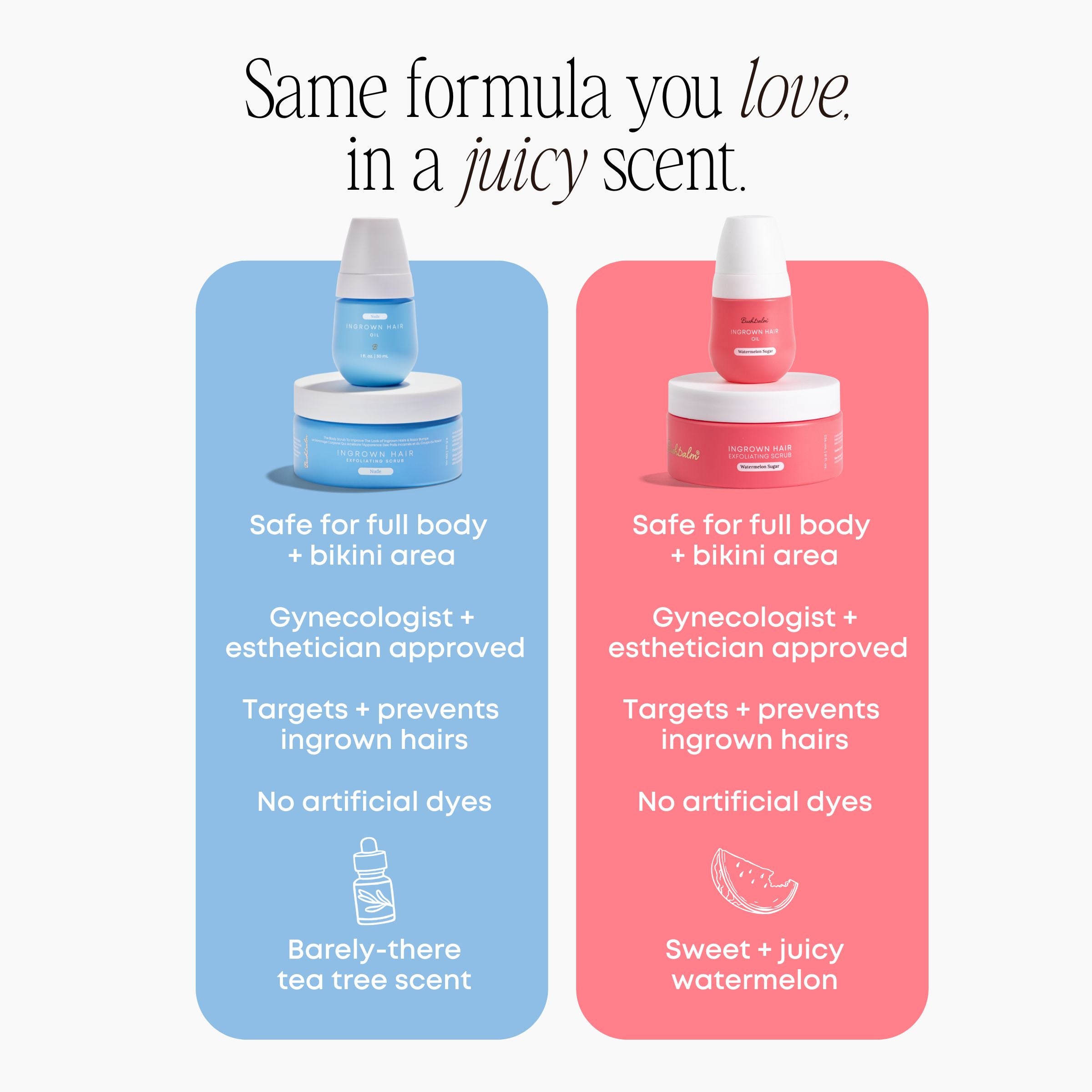 Watermelon Sugar Ingrown Hair 2-Step Routine