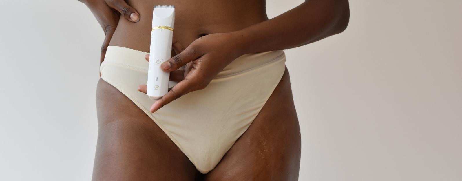 Using an electric trimmer on your pubic hair & bikini line