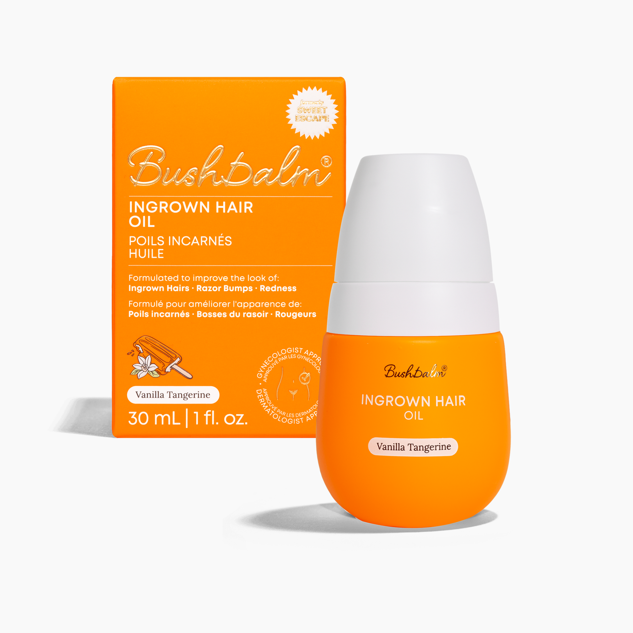 Shop Bushbalm | Vanilla Tangerine Oil - Ingrown Hairs & Razor Burn
