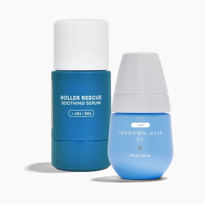 Roller Rescue Soothing Serum and Ingrown Hair Oil