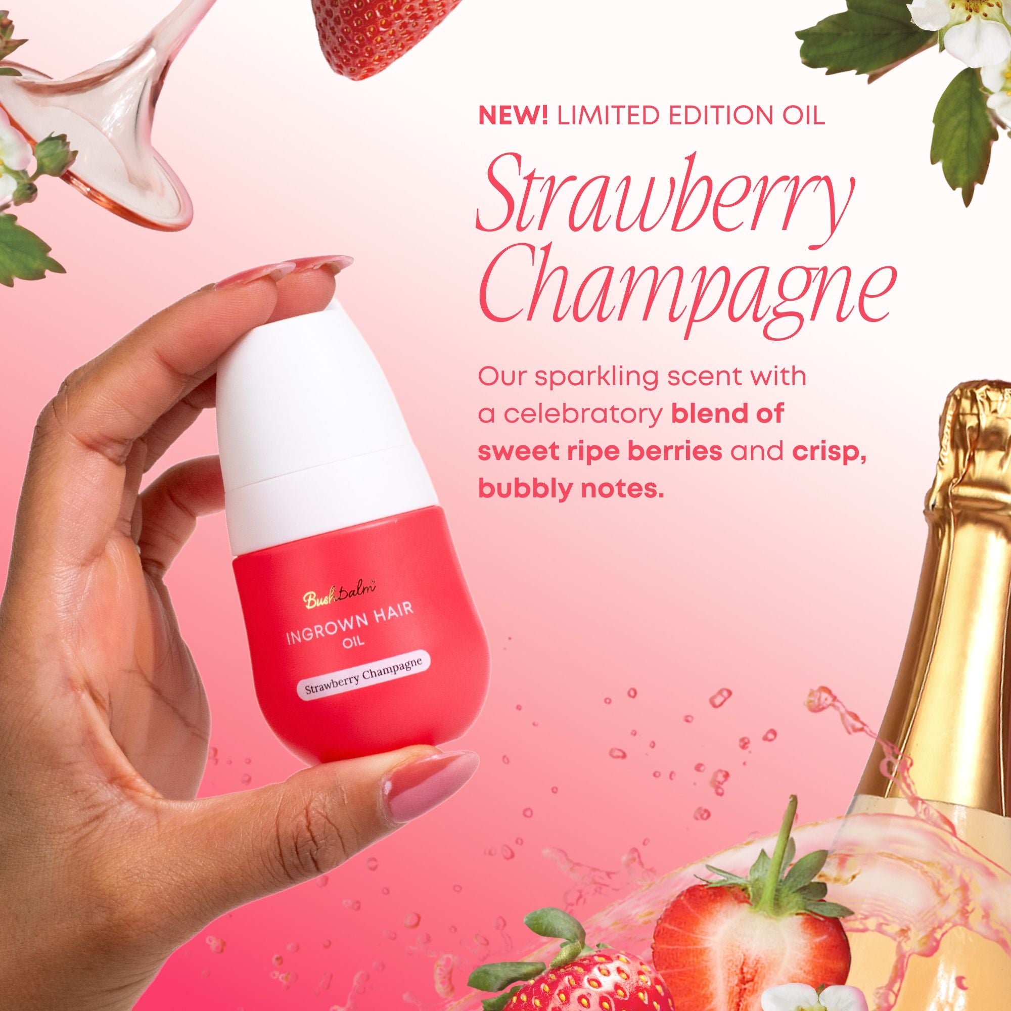 Strawberry Champagne Ingrown Hair Oil Value Pack