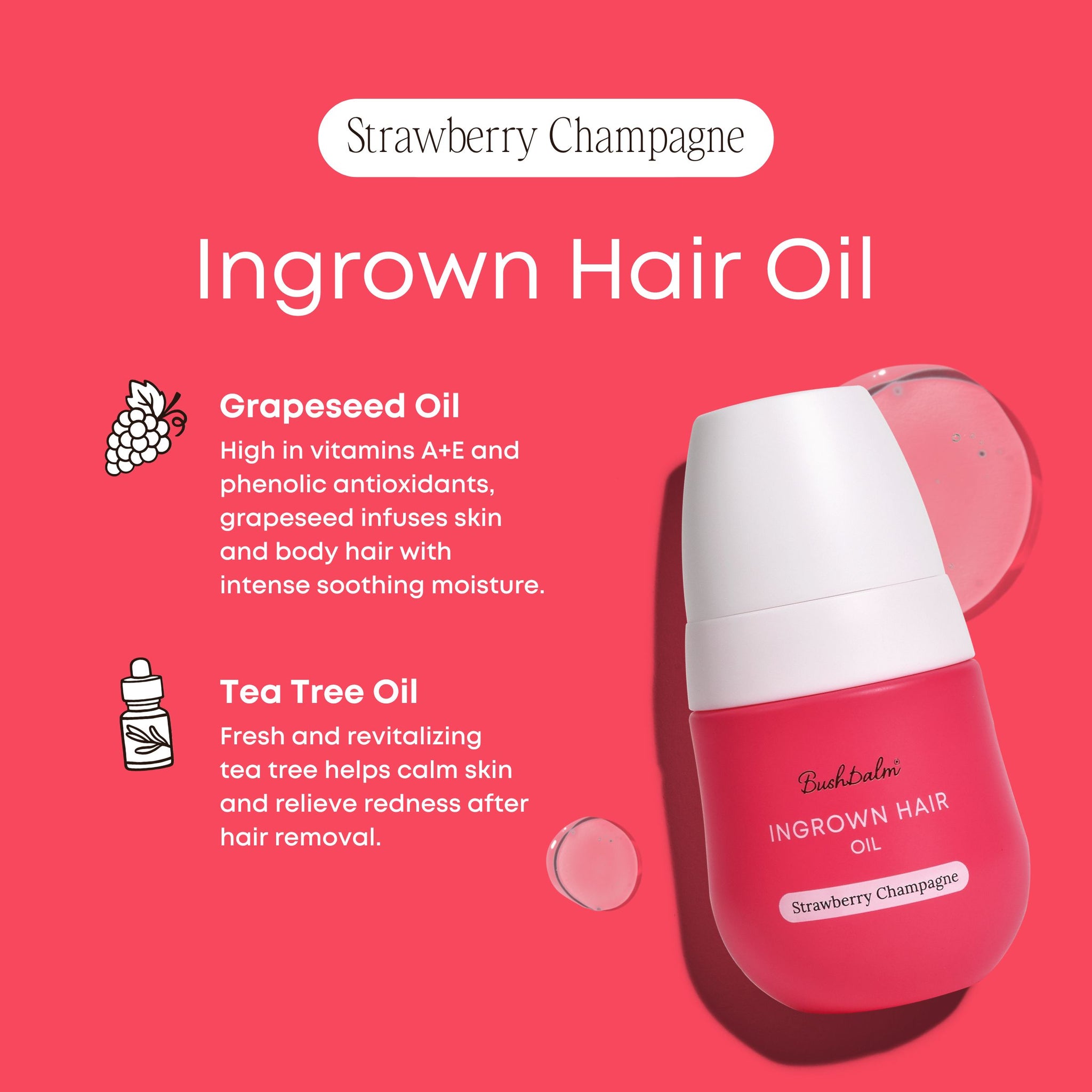 Strawberry Champagne Ingrown Hair Oil Value Pack