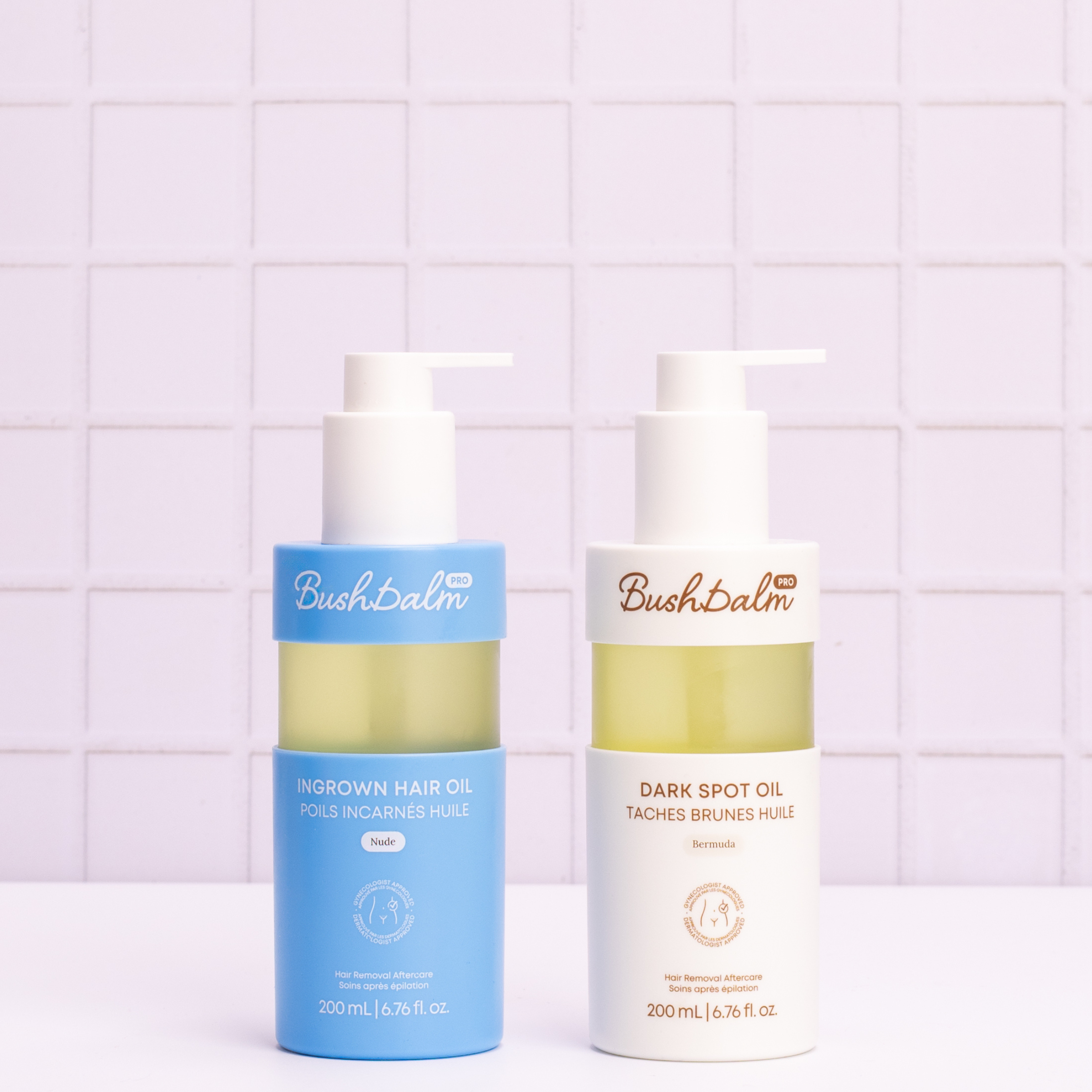 Ingrown Hair Oil and Dark Spot Oil bottles