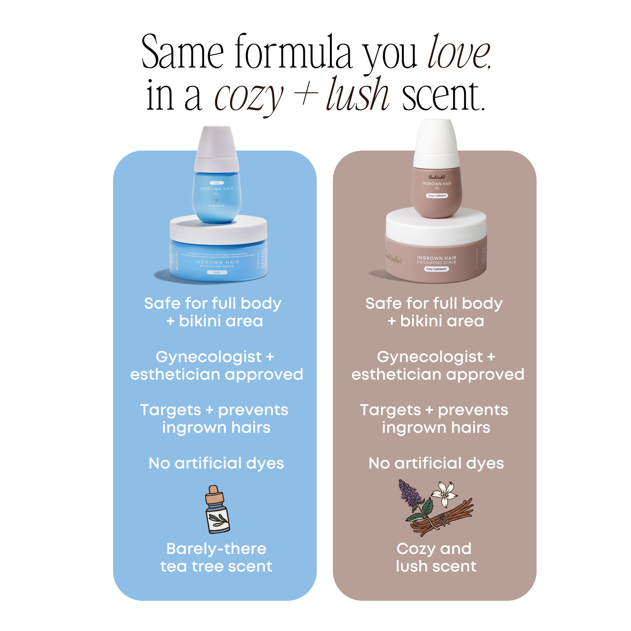 Cozy Cashmere Ingrown Hair 2 Step Routine